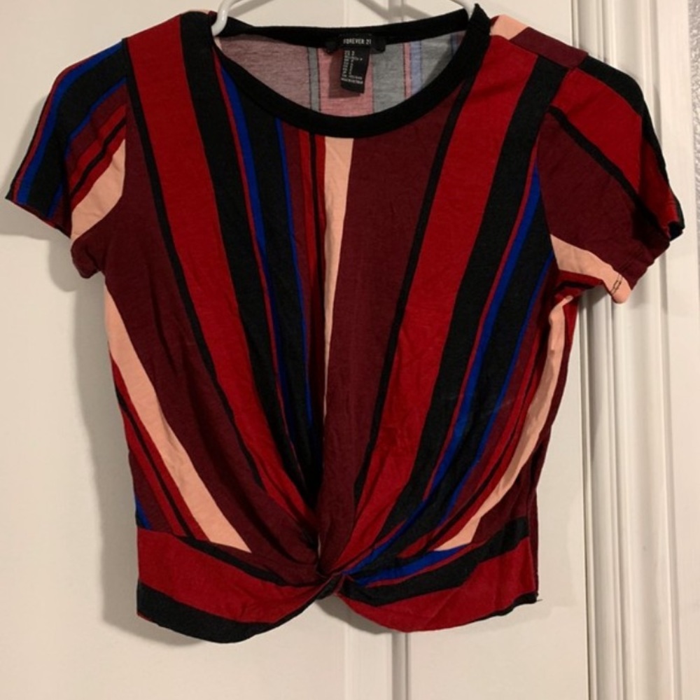 Striped crop top